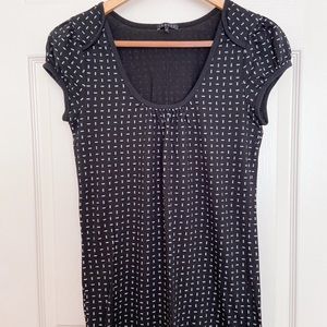 THEORY Patterned Short Sleeve